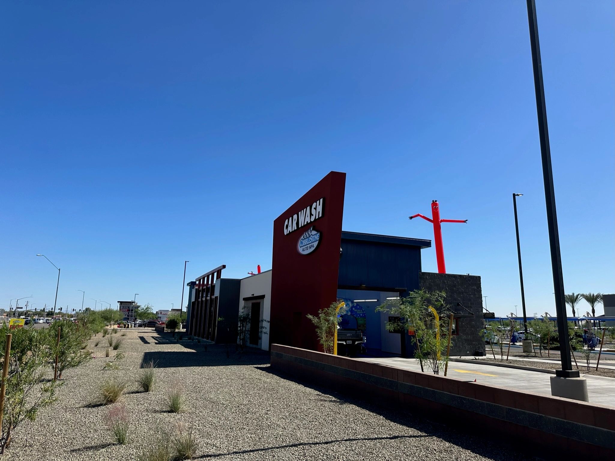 Car wash facility exterior